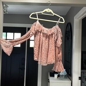 Parker Blush and Peach Textured Blouse